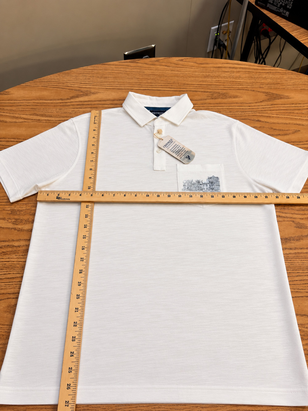 Daniel Cremieux Camargue Collection Men’s Medium White Polo Shirt NWT Pocket